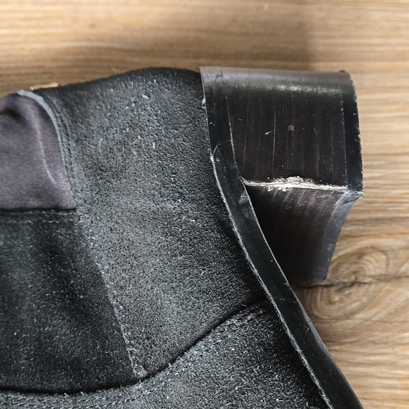 Vince Camuto Black Frances Knee High Heeled Boots - Picture 6 of 7